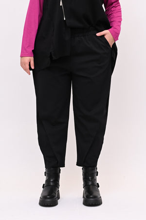 Pantalone carota cucitura - Nero