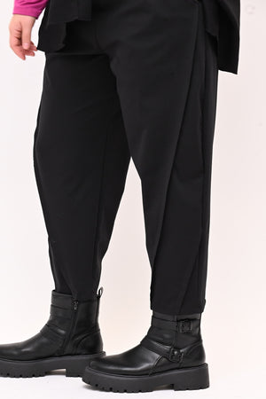 Pantalone carota cucitura - Nero