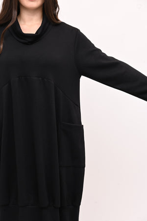 Abito scuba ovetto - Nero