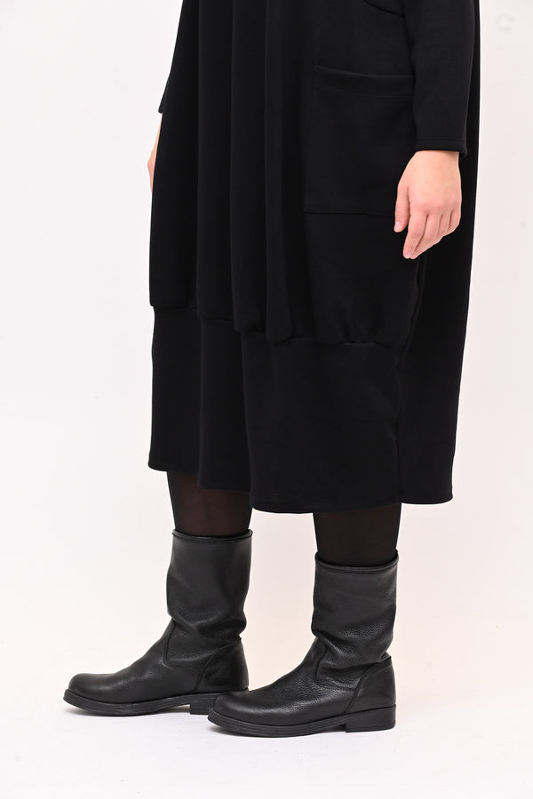 Abito scuba ovetto - Nero