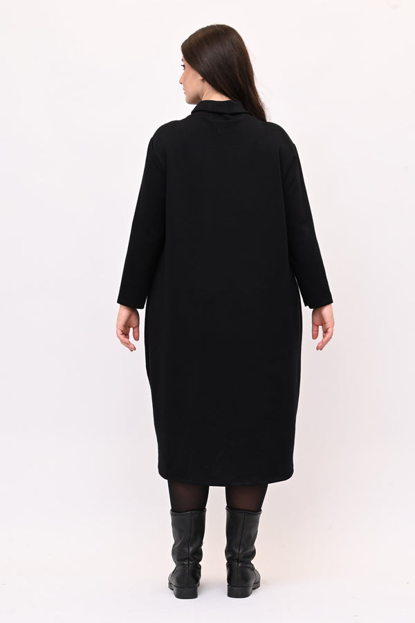 Abito scuba ovetto - Nero