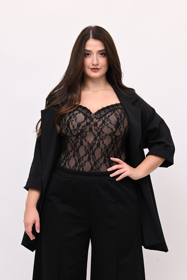 Body effetto nude - Nero