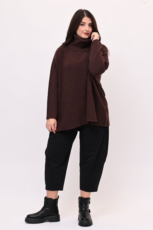 Maxi Pull collo anello - Moro