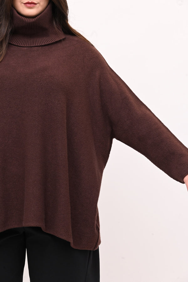 Maxi Pull collo anello - Moro