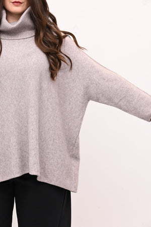 Maxi Pull collo anello - Visone