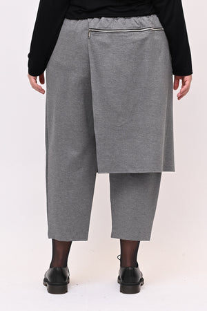 Pantalone gonnellino zip - Grigio