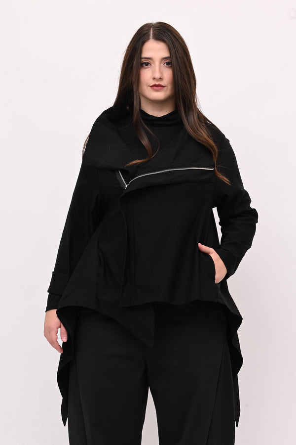 Giacca gotica zip - Nero