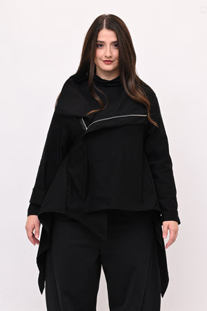 Giacca gotica zip - Nero