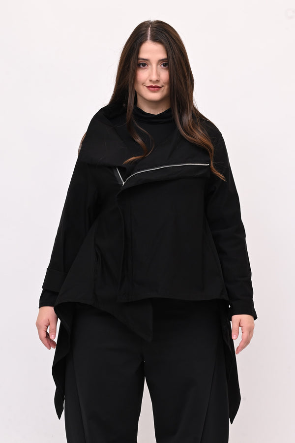 Giacca gotica zip - Nero