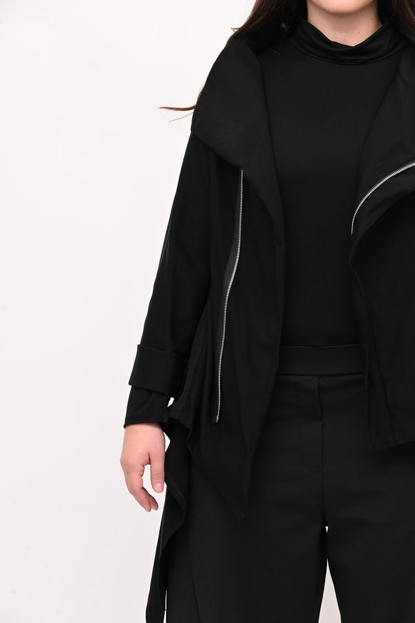 Giacca gotica zip - Nero