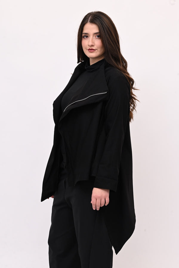 Giacca gotica zip - Nero