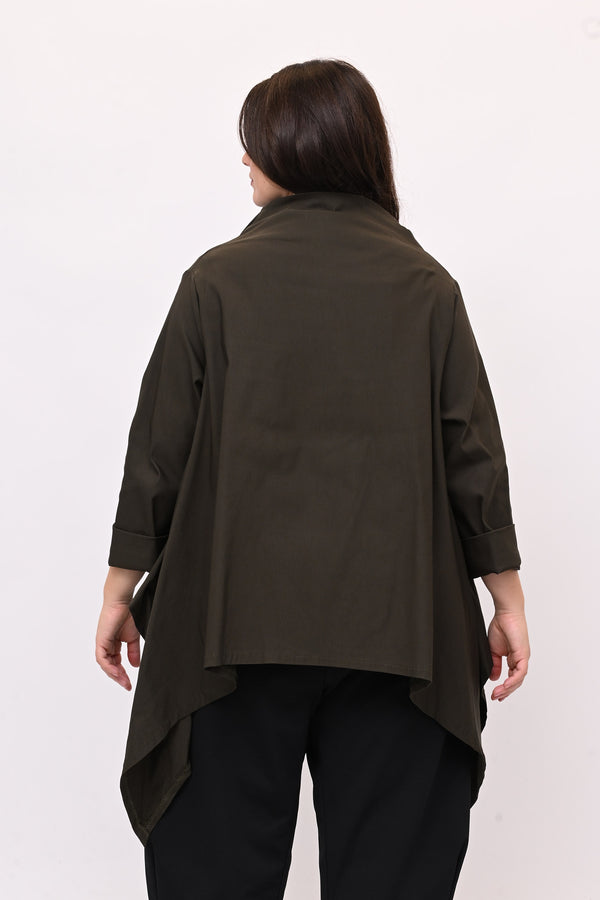 Giacca gotica zip - Verde militare