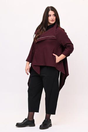 Giacca gotica zip - Vino