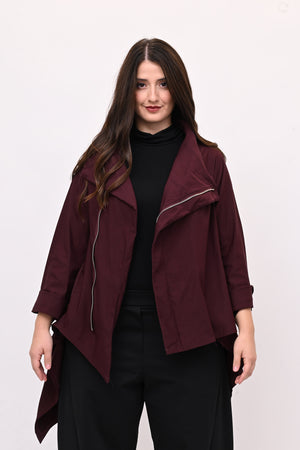 Giacca gotica zip - Vino