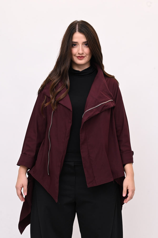 Giacca gotica zip - Vino