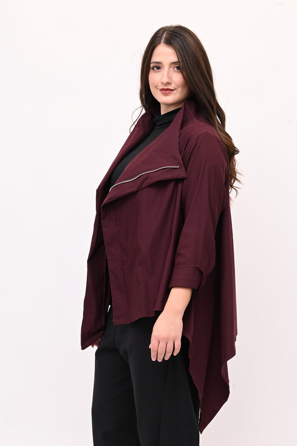 Giacca gotica zip - Vino