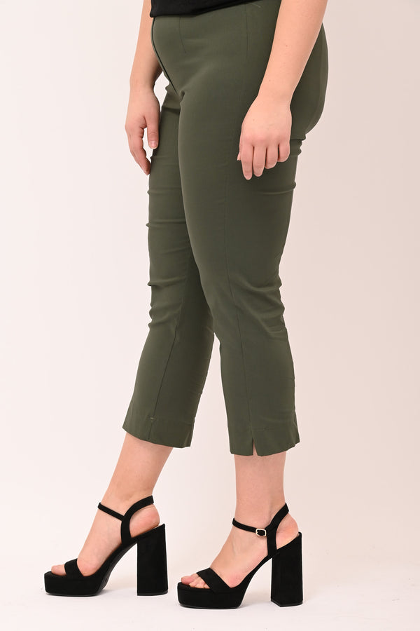 Capri bengalina spacchetto - Verde militare