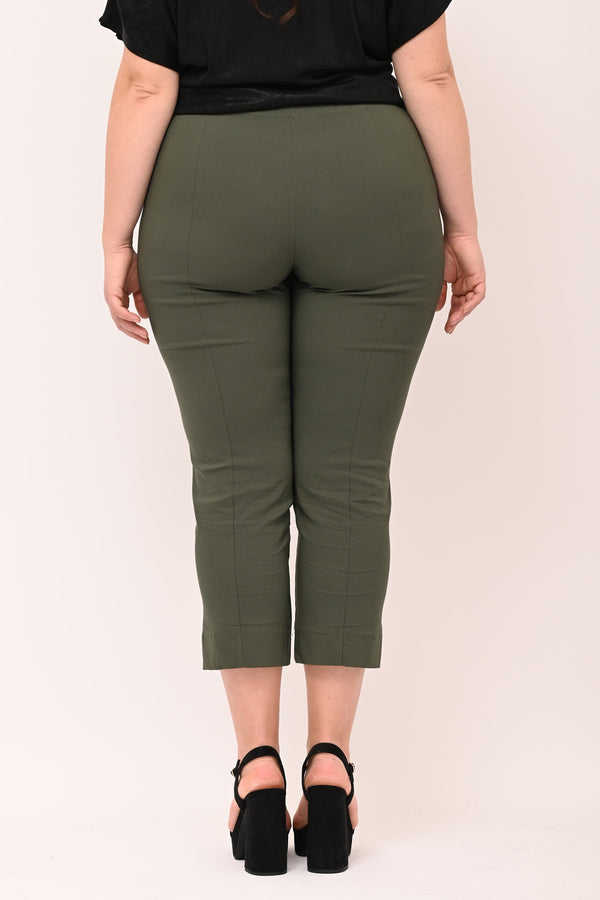Capri bengalina spacchetto - Verde militare