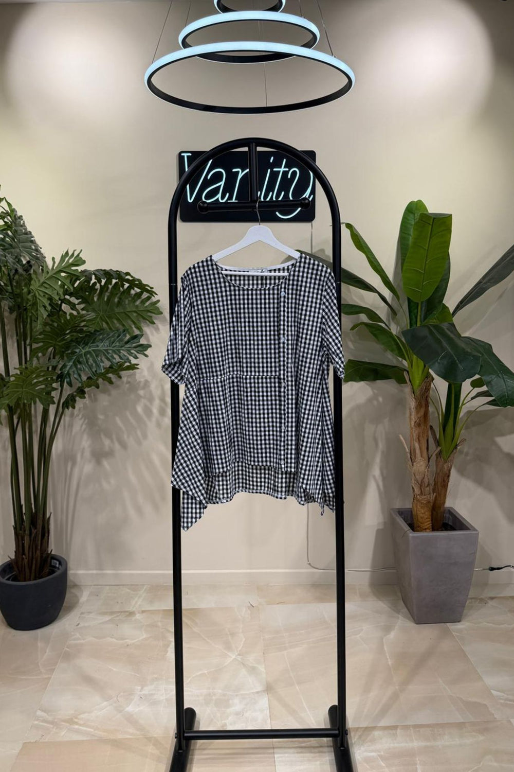 Blusa vicky bottoni - Nero