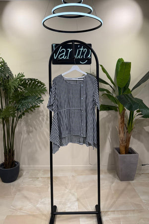 Blusa vicky bottoni - Nero