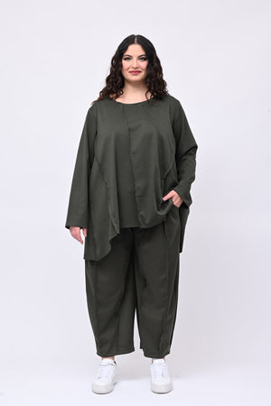 Completo cuciture - Verde militare