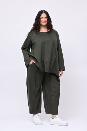 Completo cuciture - Verde militare