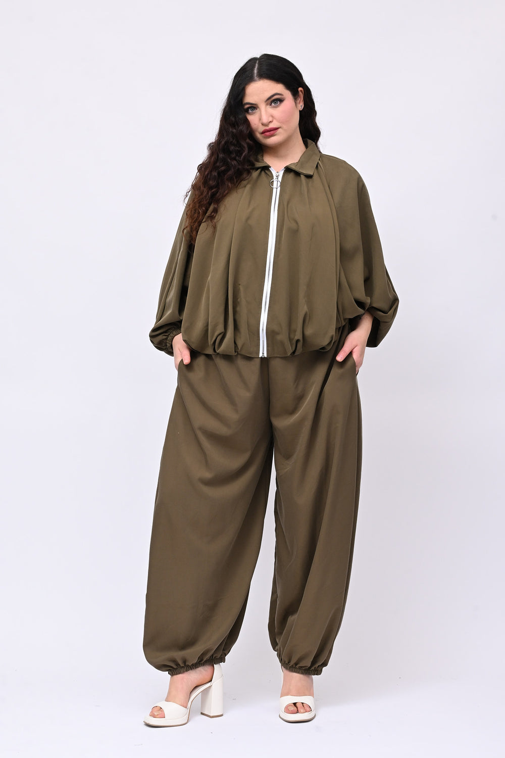 Pantabaloon elastico - Verde militare