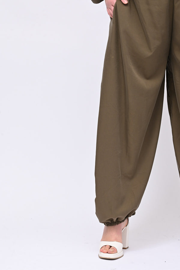 Pantabaloon elastico - Verde militare