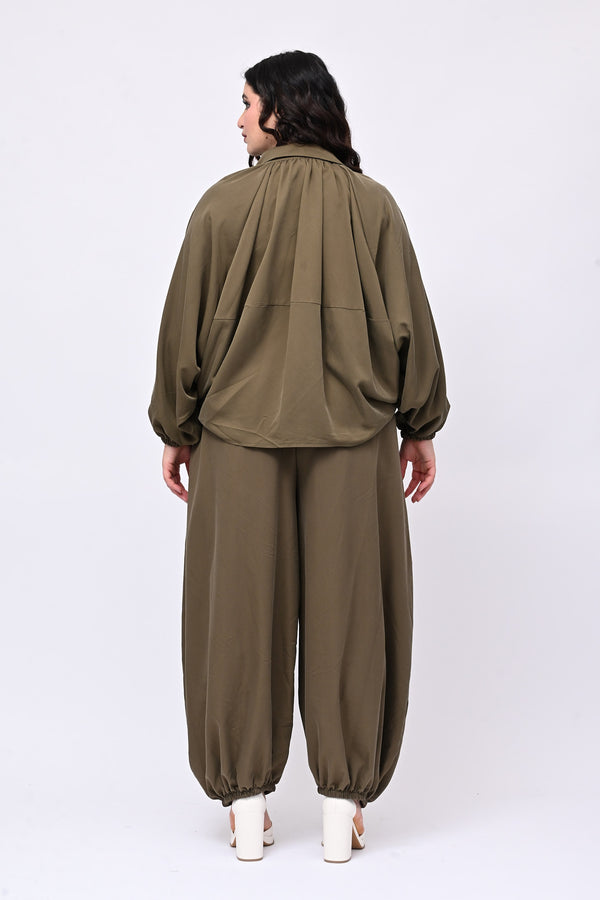 Pantabaloon elastico - Verde militare