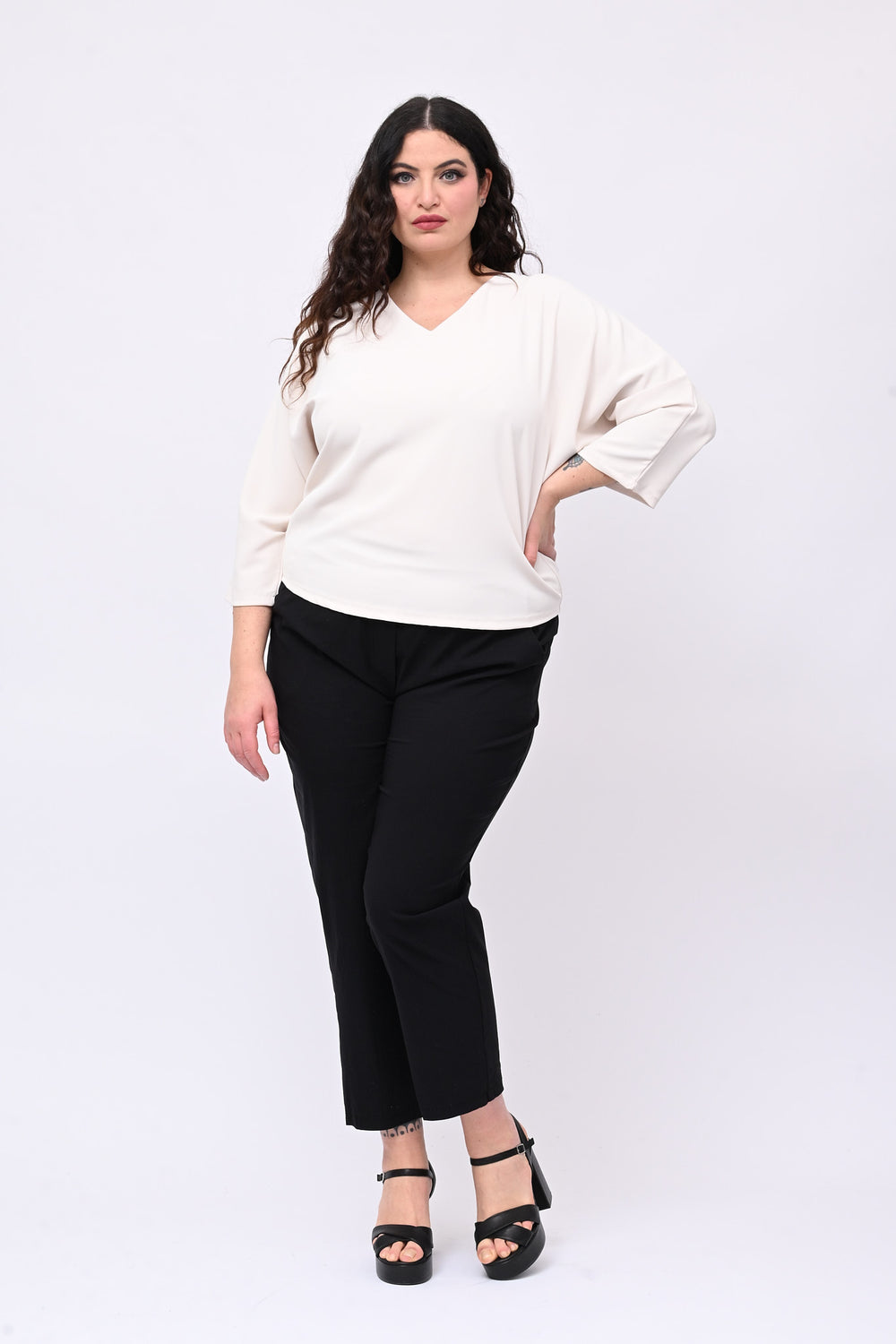 Maglia cadì laccio - Burro