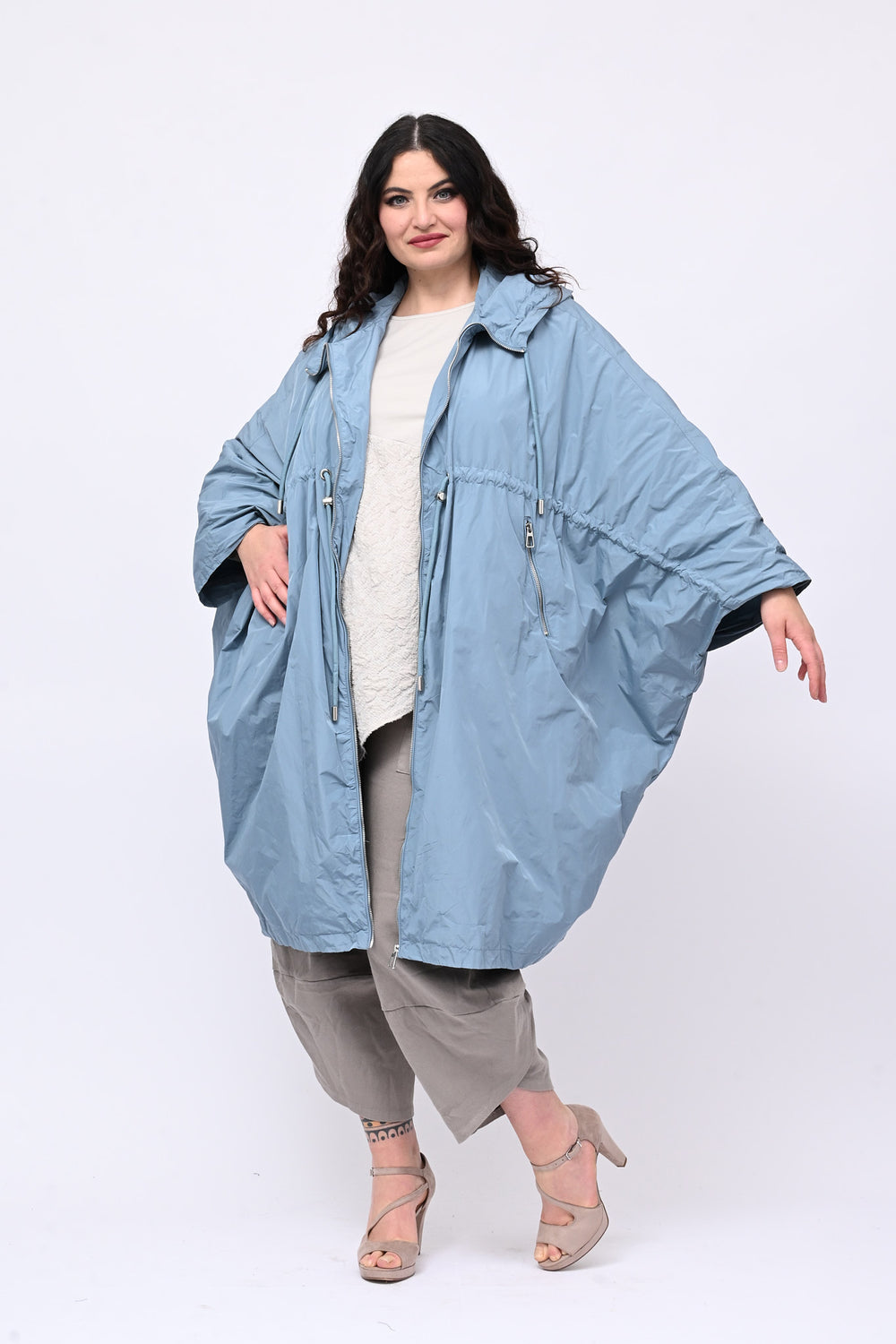 Incerata over cappuccio - Jeans