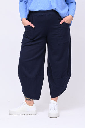Pantacrop jeans tasconi - Blu