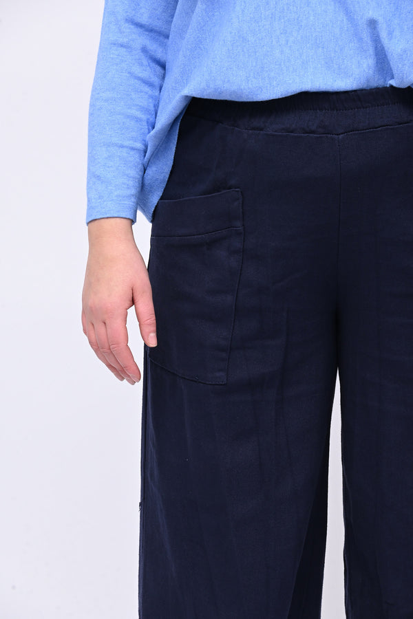 Pantacrop jeans tasconi - Blu