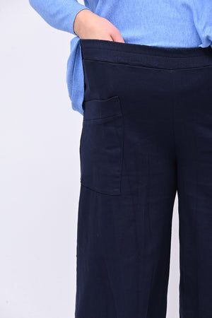 Pantacrop jeans tasconi - Blu