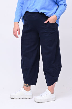Pantacrop jeans tasconi - Blu