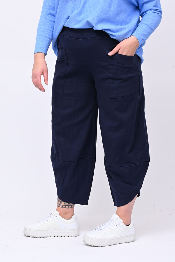 Pantacrop jeans tasconi - Blu