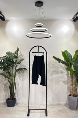 Pantalone cavallo basso tascone - Nero