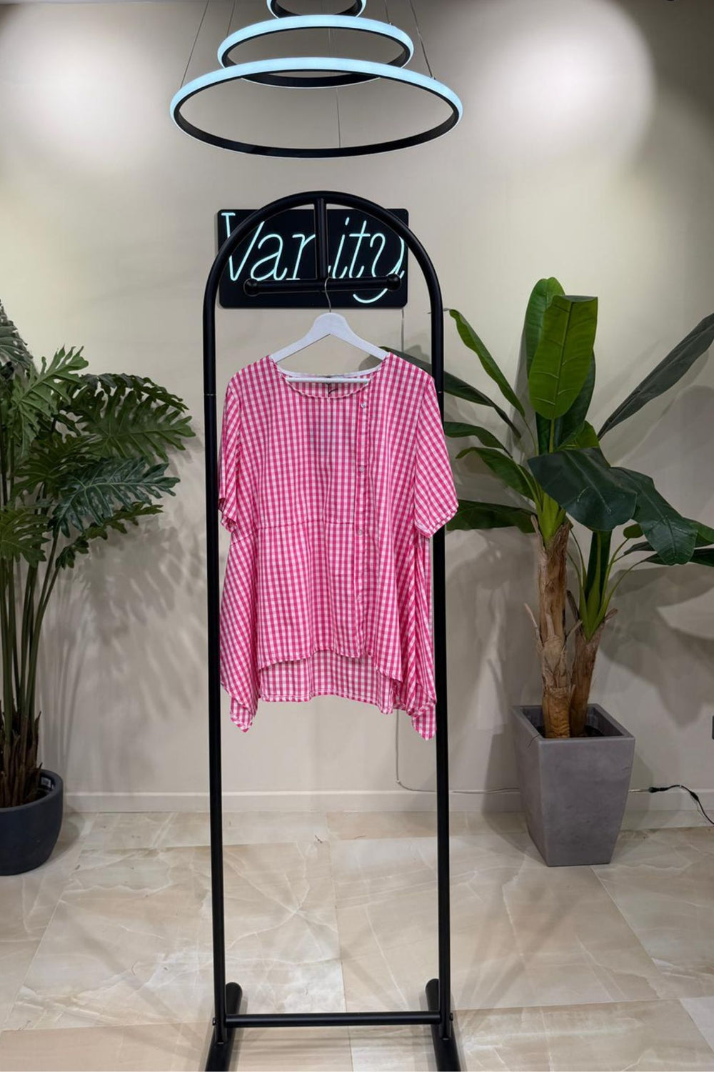 Blusa vicky bottoni - Fuxia