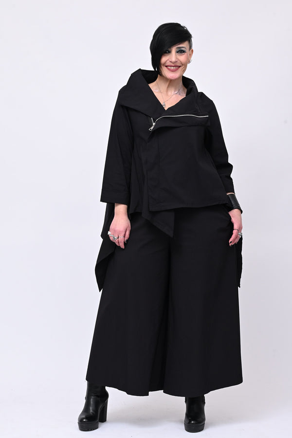 Giacca gotica zip - Nero