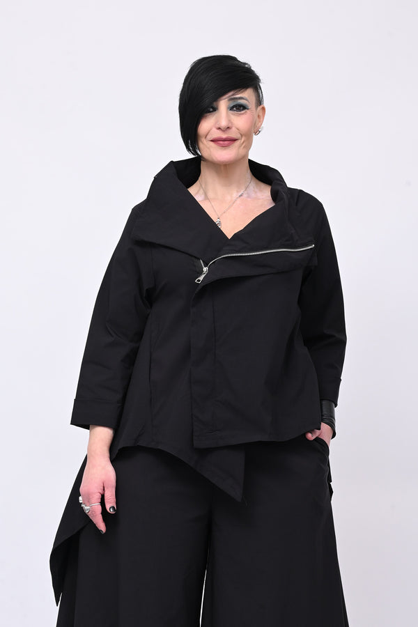 Giacca gotica zip - Nero