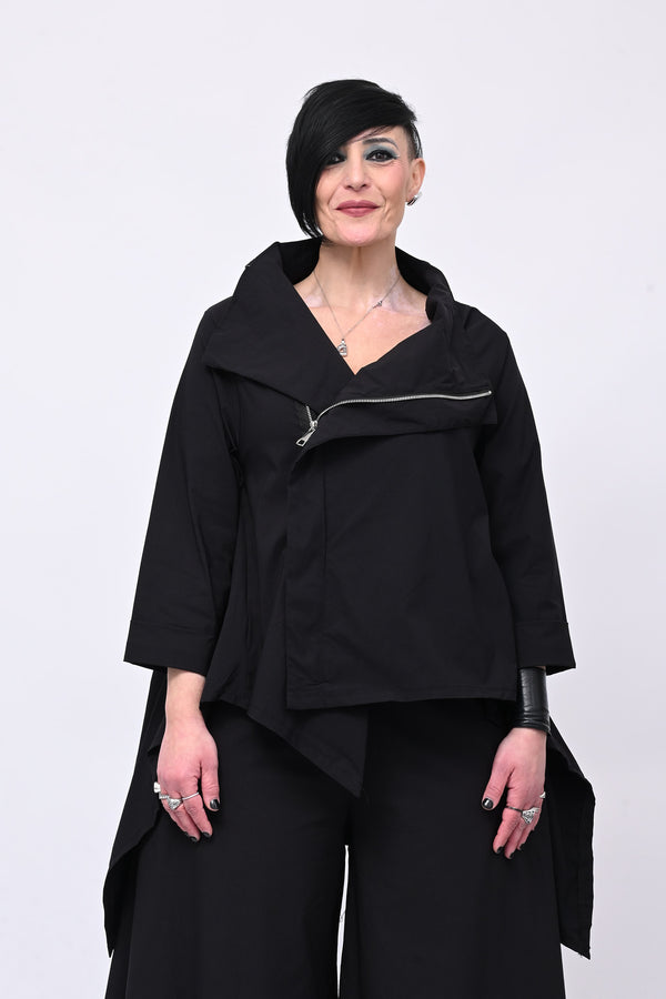 Giacca gotica zip - Nero