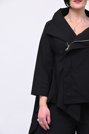 Giacca gotica zip - Nero
