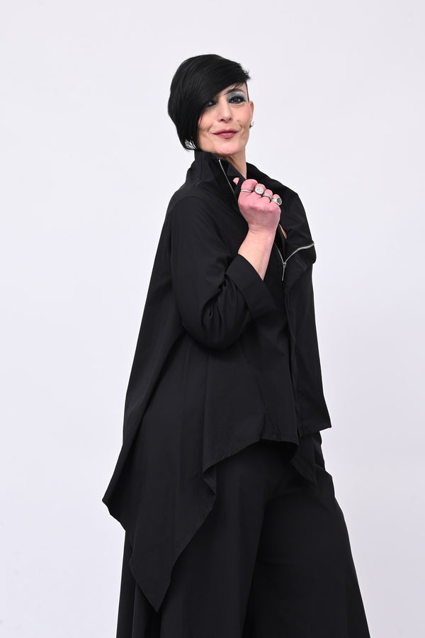 Giacca gotica zip - Nero