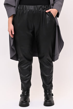 Pantaleggins ecopelle - Nero
