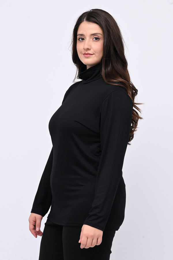 Lupetto viscosa - Nero