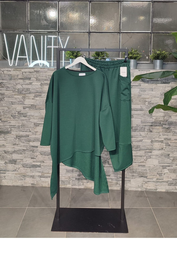 Completo over punte - Verde gucci