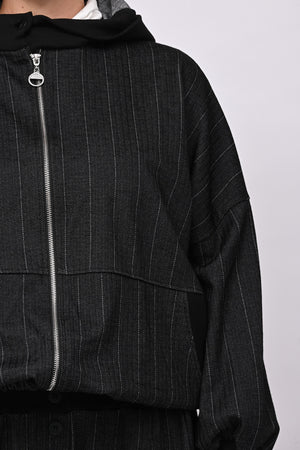 Completo spigato zip - Nero