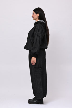 Completo spigato zip - Nero