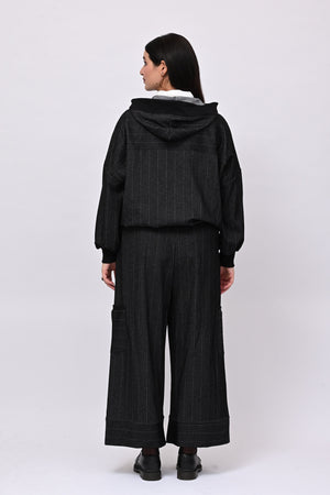 Completo spigato zip - Nero