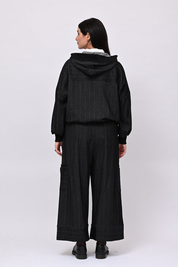 Completo spigato zip - Nero